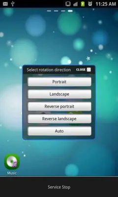 Screen Rotation Control android App screenshot 0