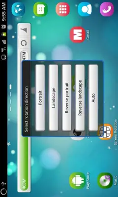 Screen Rotation Control android App screenshot 1